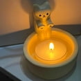 thumbnail image 5 of Kitten Candle Holder,Cute Grilled Cat Aromatherapy Candle Holder Decorative, 5 of 6