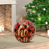 SHENGXINY Giant Inflatable Christmas Ball Ornaments,Outdoor Large Painted Decorated Balls,Christmas Tree Decorations,Garden Patio Party Birthday Home Decor Multicolor 24in