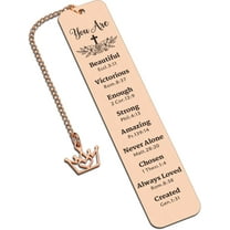 First Communion Gifts for Girls, Confirmation Gifts for Teen Girls, Baptism Faith Based Gifts for Women, Book Markers for Reading Women, Religious Gifts for Sister in Christ Christmas Birthday