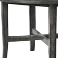 thumbnail image 6 of Benjara 47" Farmhouse Style Round Wooden Dining Table- Rustic Gray, 6 of 8