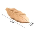 thumbnail image 2 of Paquete de 6 soportes para palillos, cuchara, tenedor, cuchillo, decoración de mesa de cena, forma de hoja de madera Natural, 2 of 5