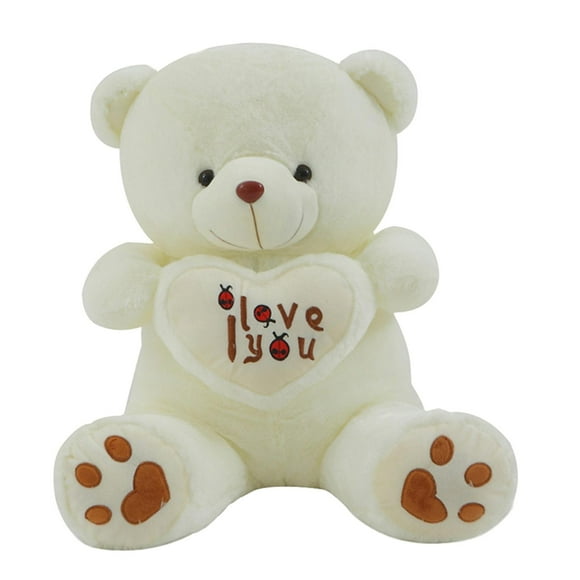 Cute Lovely I Love You Pattern Glow Light Up Soft Plush Bear Stuffed Toy Gift