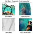 thumbnail image 4 of luoweisi Men's Beach Shorts Quick Dry Swim Trunks with Mesh Lining Sea Turtle L, 4 of 5