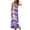 Purple, variant on IROINNID Empire Dress For Women Fashion Summer Casual V-Neck Camis Sleeveless Vest Long Dress Full-Length Prints Dress