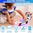 thumbnail image 3 of 2024 New Electric Universal Deformation Police Toy Car with Light, Transform Engineering Car Toy, Transforming Police Car Toy, Transforming Police Car Toy with Light and Siren, 3 of 6