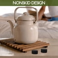 thumbnail image 4 of 100 Uds., elevadores de pies redondos para macetas, almohadillas adhesivas para macetas, bandeja de té, almohadillas antideslizantes, almohadillas para pies pequeños, 4 of 6