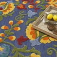 thumbnail image 3 of Nourison Aloha Indoor/Outdoor Navy Multicolor 5'3" x Round Area Rug (5 Round), 3 of 9