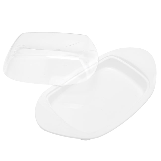 Butter Box, Freshness-Keeping Durable Boat-Shaped Butter Dish With Lid For Cheese For Home For Restaurant For Butter White