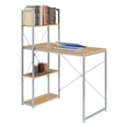 thumbnail image 3 of Designs2Go Office Work Station with Shelves in Off White Light Oak, 3 of 7