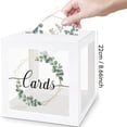 thumbnail image 2 of zhangmingg Elegant Transparent Wedding Card for Reception Decorations and Guest Message Storage at Events, 2 of 5