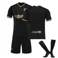 thumbnail image 1 of 20-21 Fc Barcelona Away Black, Gold And Pink Blank Football Jersey Set, 1 of 2