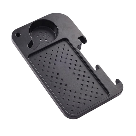 GRIMPEX Camping Chair Side Tray with Cup Holder and Phone Slot Designed to Fit For Kermit and Comparable Folding Chairs Black