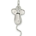 thumbnail image 4 of Sterling Silver Mouse Charm (25 X 11) Made In Thailand qc4893, 4 of 5
