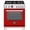 Rosso, variant on Bertazzoni Pro304bfgmt Professional 30" Wide 4.7 Cu. Ft. Free Standing Gas Range -