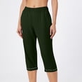 thumbnail image 7 of HAJWOH Capri Leggings for Women Cotton Leggings Stretch Summer Lightweight Casual Athletic Running Workout Yoga Pants, 7 of 7