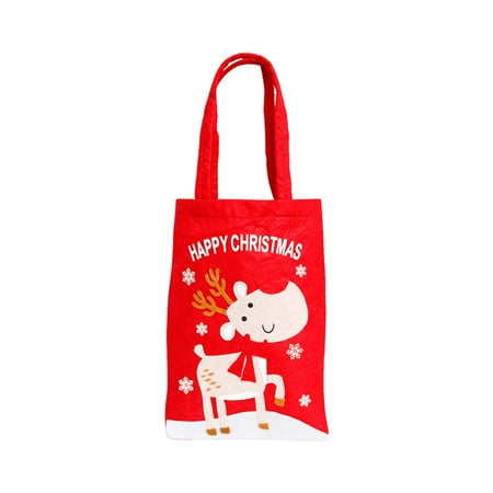 50pack 50pcs 3pcs Christmas Gift Bags with Handles Reusable Grocery Bags Shopping Bags Candy Bag Treat Bags