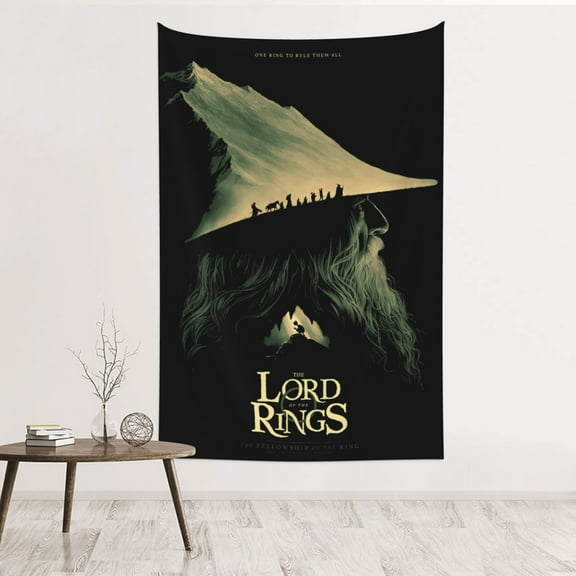 Tapestry Wall Blanket,The Lord Of The Rings Backdrop Poster Wall Hanging Room Decor For Dormitory Bedroom (60 X 40 Inches)