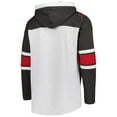thumbnail image 3 of Men's '47 Tampa Bay Buccaneers Heather Gray Gridiron Lace-Up Pullover Hoodie, 3 of 4