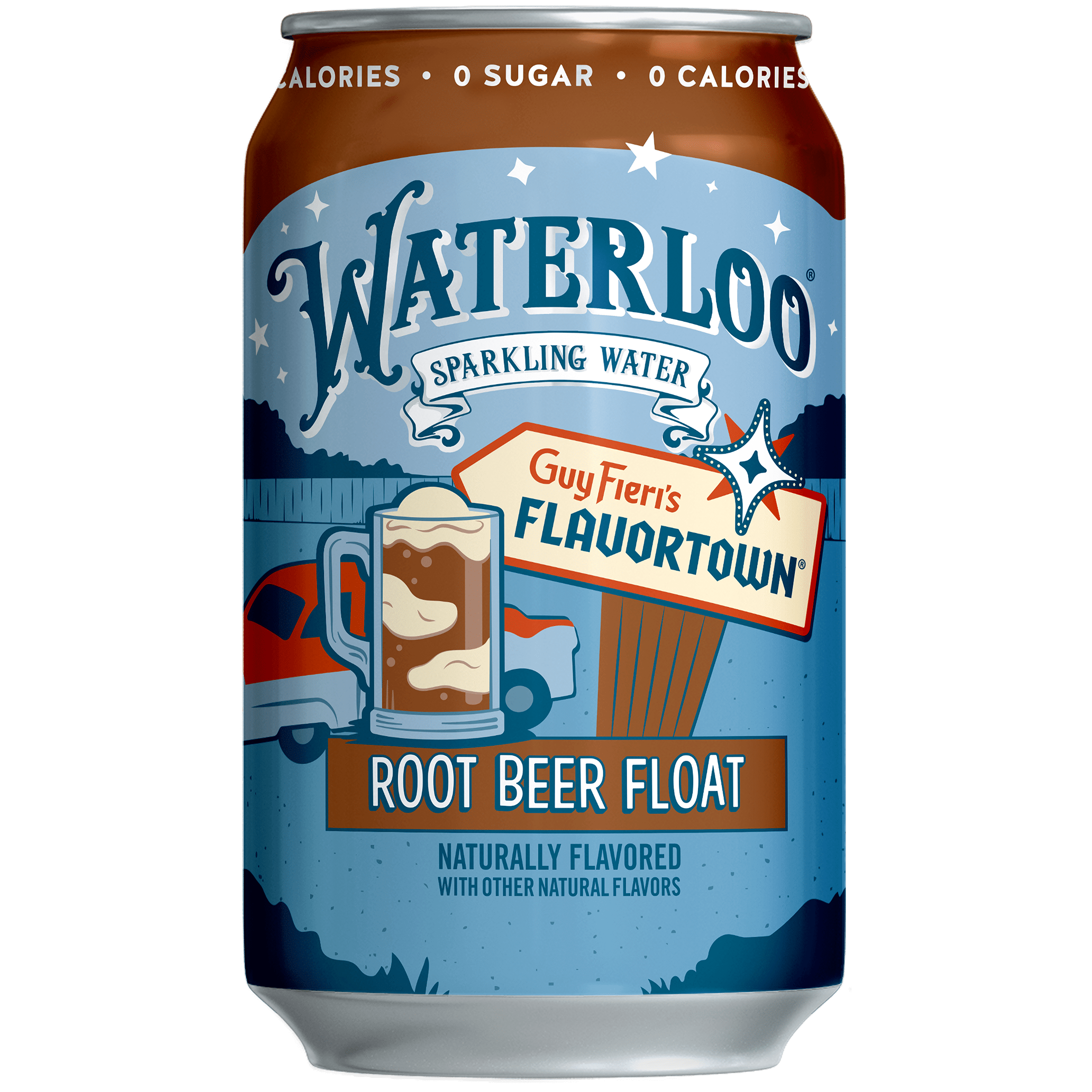 Waterloo Sparkling Water, Root Beer Float, 12 fl oz, 8 Pack Cans