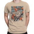 thumbnail image 2 of Smartprints Black Panther Plum Blossoms Men's T-Shirt Natural, Cotton, 3XL, 2 of 3