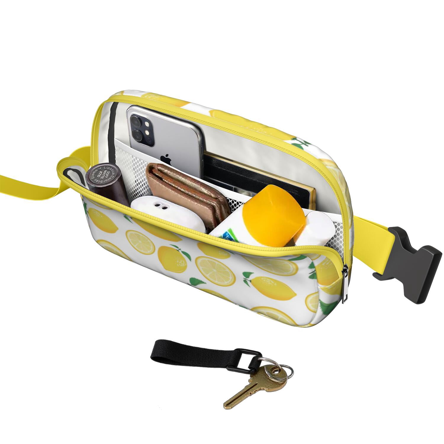 Yellow Lemon Belt Bag – Retro Summer Fruit Fanny Pack for Cute Outfits & Lemon Addicts