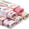 thumbnail image 2 of 50 hojas de papel encerado para envolver alimentos, papel impermeable y resistente a la grasa, papel encerado reutilizable y ecológico para pan, sándwiches y hamburguesas (rayas), 2 of 4
