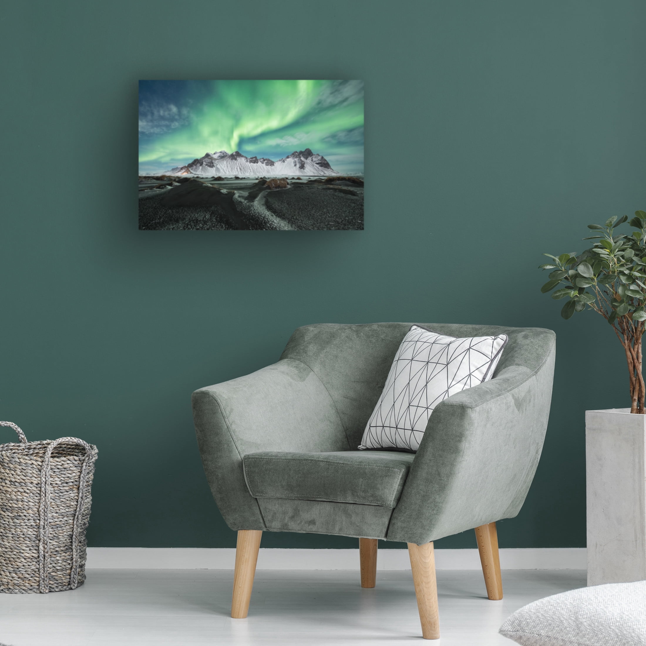 Trademark Fine Art Bjoern Alicke  Stokksnes Aurora Canvas Wall Art
