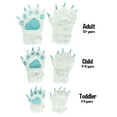 thumbnail image 3 of LazyOne Animal Paw Mittens for Adults and Kids, Yeti, 3 of 7