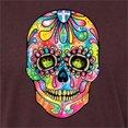 thumbnail image 5 of Wild Bobby Dean Russo Colorful Sugar Skull Streetwear Men Premium Tri Blend Tee, Cardinal, Small, 5 of 5