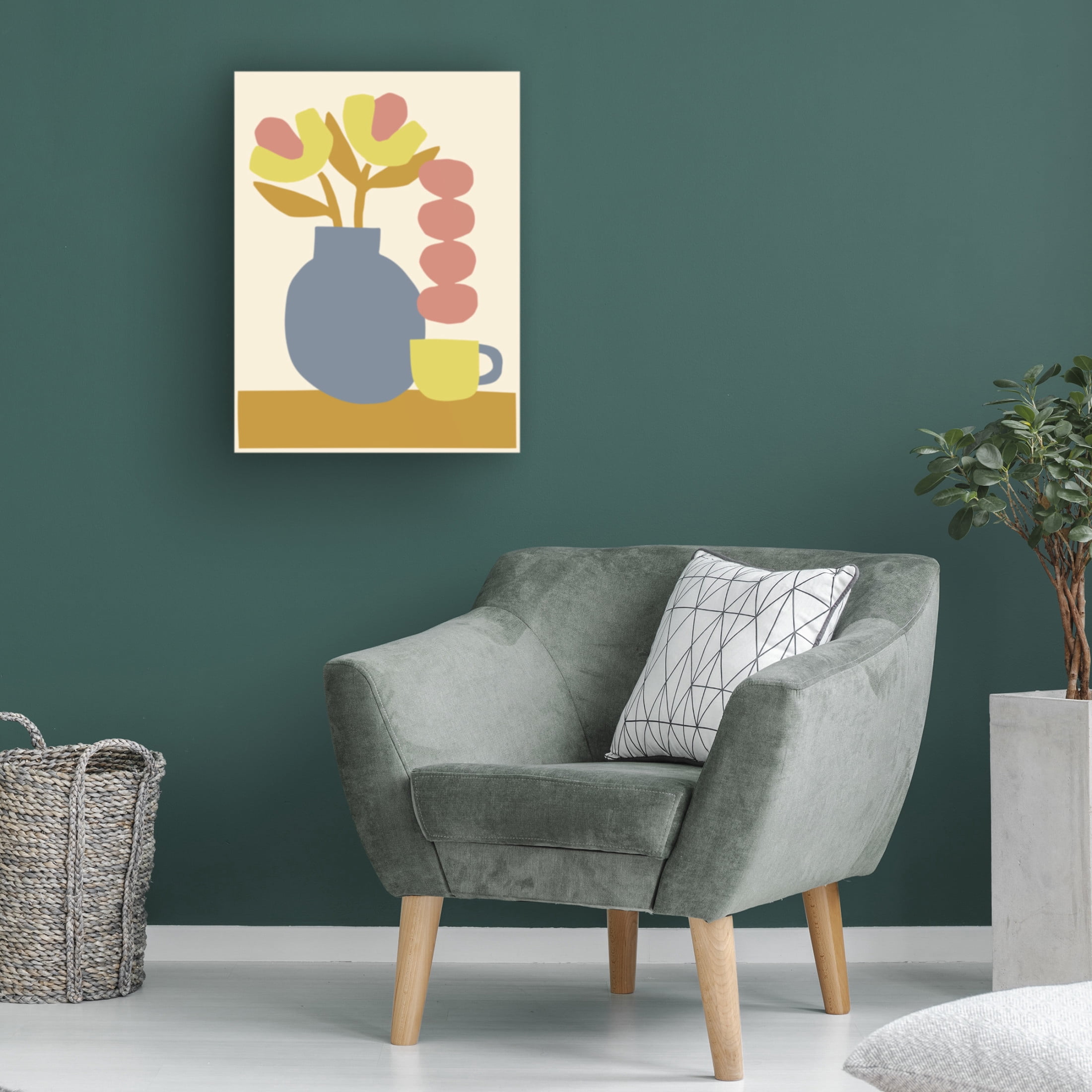 Trademark Fine Art Margaux Fugier  Le Quotidien  Vase Canvas Wall Art