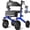 Blue, variant on VOCIC Rollator Walker Z57 Outdoor with 12" All Terrain Wheels, 7-Level Height Adjustment, Safety Brakes, Storage Bag, Cup Holder-Purple