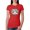 Red, variant on Baseball Mom Jaguar Print Sports Womens Slim Fit Junior Tee, Heather Grey, Small
