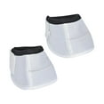 thumbnail image 6 of Horse Bell Boots Protective Hoof Boot Shock Absorbing 1680D Oxford Cloth Easily Put on and Take Off Sturdy Wear Resistant for Everyday Use White, 6 of 10