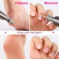 thumbnail image 3 of Strak Electric Nail Drill, 10 in 1 Manicure and Pedicure Kit for Professional Acrylic Nails & Real Nails, Electric Nail File Set, Hand Foot & Nail Tools Plus 20 Sanding Bands, 3 of 4