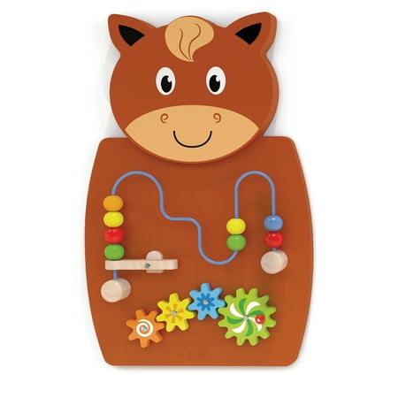 UPC: 0819852016783 | Learning Advantage Horse Activity Wall Panel – Toddler Activity Center