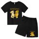 thumbnail image 4 of Conjunto de 2 piezas de camiseta y pantalones cortos con estampado de El Rey León Simba para niños y adolescentes, ropa informal de manga corta, traje de moda, 4 of 5