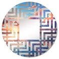 thumbnail image 2 of Designart "Sky's Impressionist Dream I" Sky Maze Round Wall Mirror - Landscapes Oval Printed Decorative Mirror - Multiple Color Options, 2 of 5