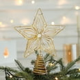 thumbnail image 4 of Grrvtrz Five Pointed Star Lamp Iron Star Decoration Christmas Tree Luminous Tree Star Three Dimension Visual Effect Of Christmas Decorations,Holiday Products,Christmas Decorations, 4 of 7