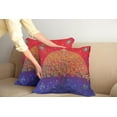 thumbnail image 2 of Ambesonne Ethnic Throw Pillow Cover 2 Pack, Eastern Art, 16", Scarlet Blue, 2 of 7