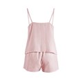 thumbnail image 6 of FASHOFT Cotton Pajamas for Women Set 2 Piece Camisole And Shorts Pj Sets Soft Breathable Summer Lounge Sleepwear Pink L, 6 of 6