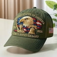thumbnail image 6 of Eagle – United States 250th Anniversary Hat: Adjustable 250 Year American Anniversary Cap, USA Patriotic Caps, 6 of 16