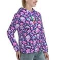 thumbnail image 6 of Xecao Skull Rainbow Mushroom Pattern Hoodies for Women Sweatshirts Long Sleeve Sweatshirts Pullover Outfits with Pocket-Large, 6 of 7