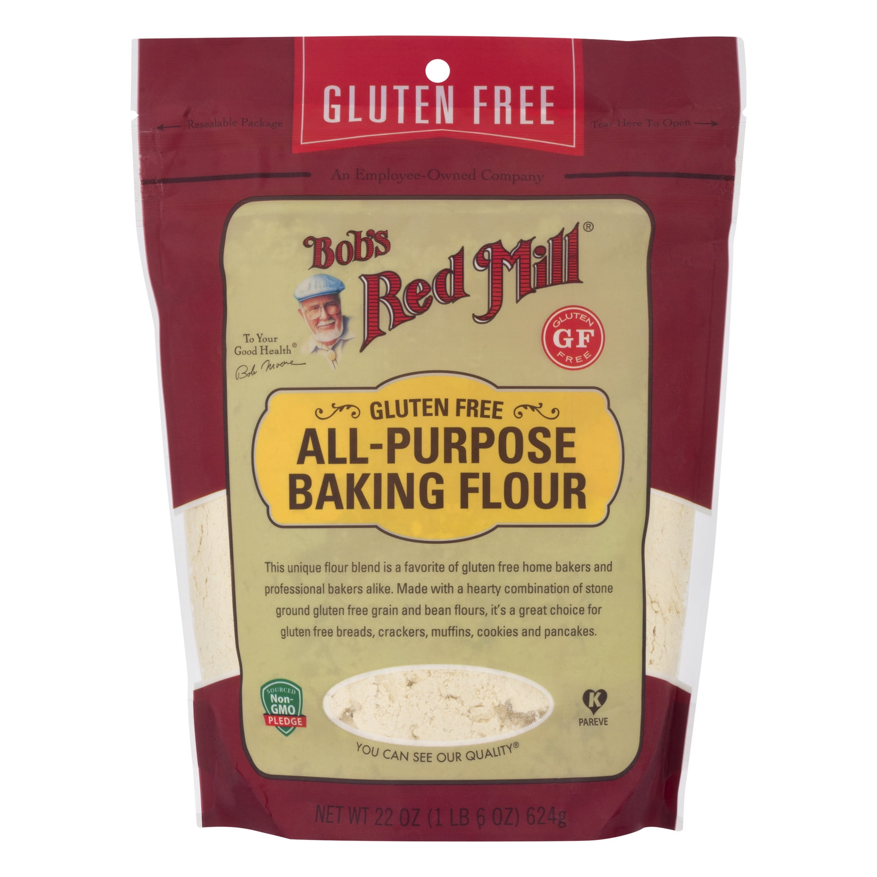 Bob's Red Mill Gluten Free All Purpose Baking Flour, 22 oz - Walmart.com