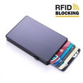 thumbnail image 2 of Anti-theft aluminum single box smart wallet slim rfid fashion clutch pop-up push button card holder name card case bank card bag, 2 of 6