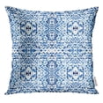 thumbnail image 1 of EREHome Colorful Batik Winter Watercolor Hand Blue Indigo Boho Pattern Tribal Snowflak Swimwear Design Abstract Pillow Case 16x16 Inches Pillowcase, 1 of 1