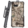 thumbnail image 2 of Case with Clip for Google Pixel 7a Phone (2023), Nakedcellphone [Outdoor Camouflage] Rugged Shield Cover and Ratchet Belt Clip Holster - Tree Leaf Real Woods Camo Design, 2 of 10