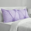 Mainstays Solid Elastic Circle Ruched Sham Set