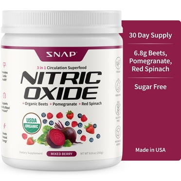Snap Supplements Nitric Oxide Organic Beets