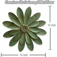 thumbnail image 4 of Escultura de pared Novbvia con forma de flor de metal en capas 3D de hierro, 12 cm, 4 of 7