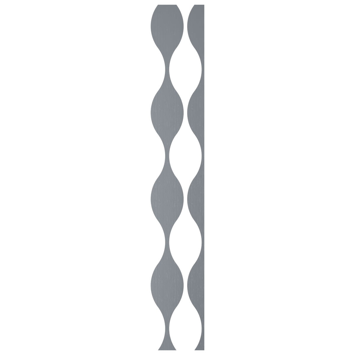 Ekena Millwork 94"H x 1/8"T Ozark Adjustable Acrylic Decorative Slat Wall Panel Kit, Bronze Mirror (contains 8 Slats + 1 Straight Edge Starter Slat)